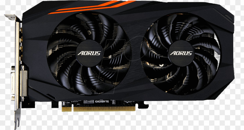 Graphics Cards & Video Adapters AMD Radeon RX 580 Gigabyte Technology GDDR5 SDRAM PNG