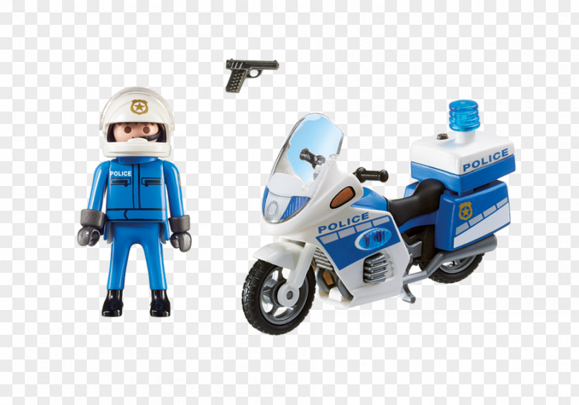 Light Police Motorcycle Playmobil PNG