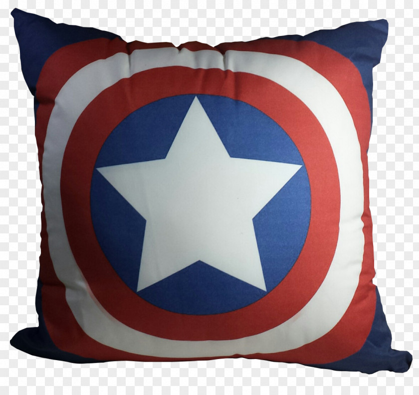 Pillow Cushion Throw Pillows Cobalt Blue Captain America PNG