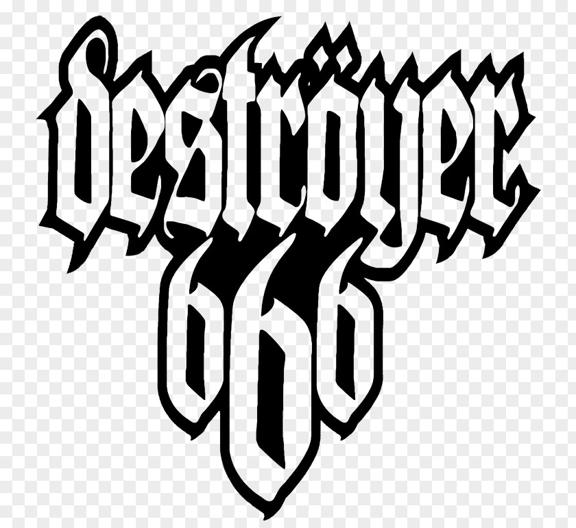 Whitechapel Logo Deströyer 666 Thrash Metal Blackened Death Black PNG
