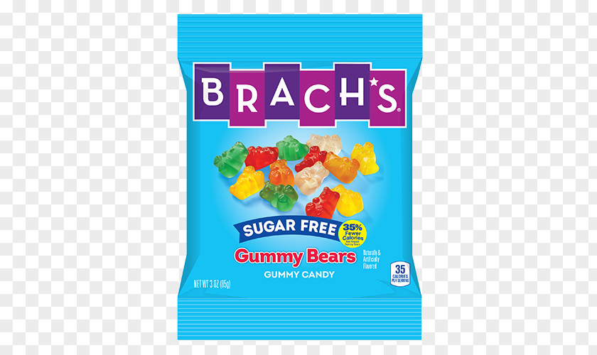85 GramsTop View Orange Juice Gummy Candy Brach's Sugar Free Bears Jelly Free, Fruit Slices PNG