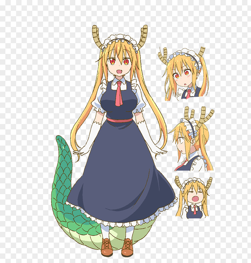 Cosplay Miss Kobayashi's Dragon Maid Costume French PNG