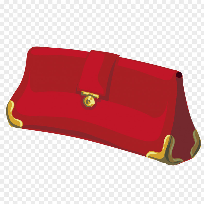 Red Purse Handbag Wallet PNG