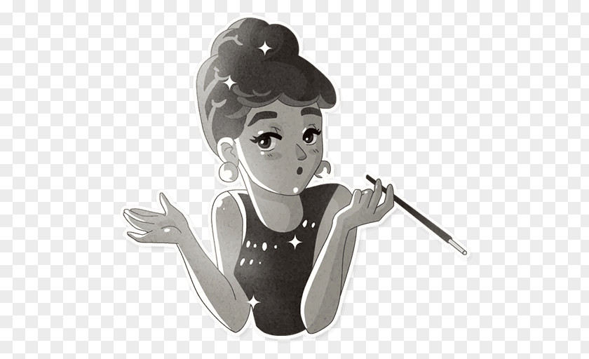 Audrey Hepburn Sticker Telegram Clip Art Image PNG