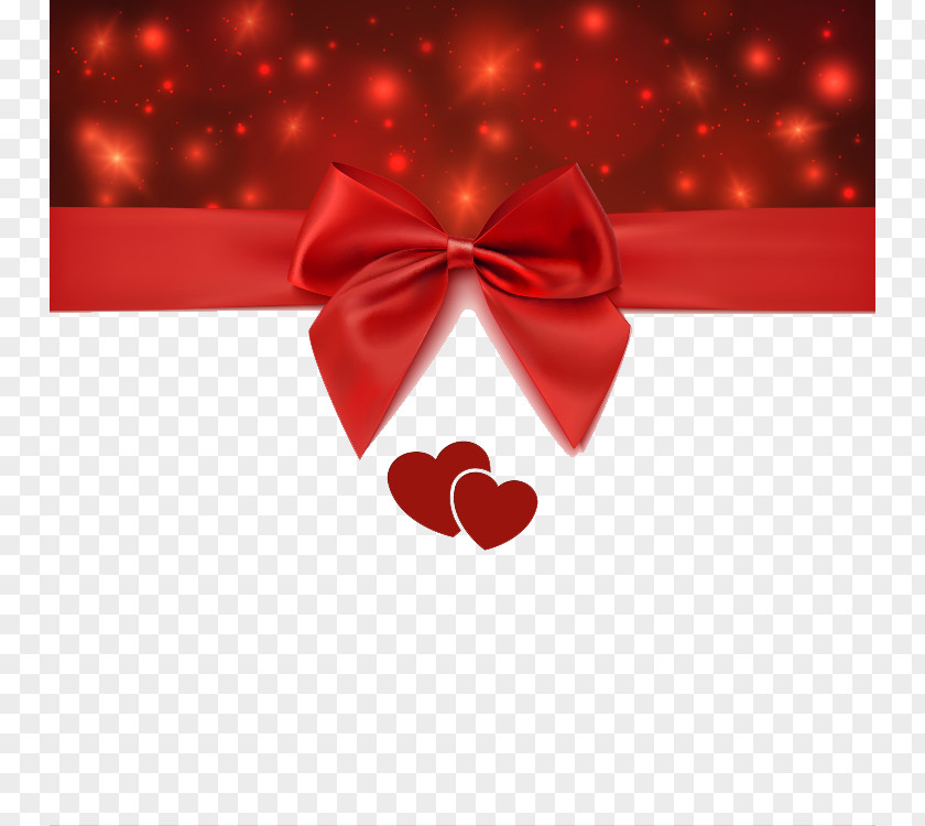 Bow Wedding Invitation Gift Card Valentines Day Greeting PNG