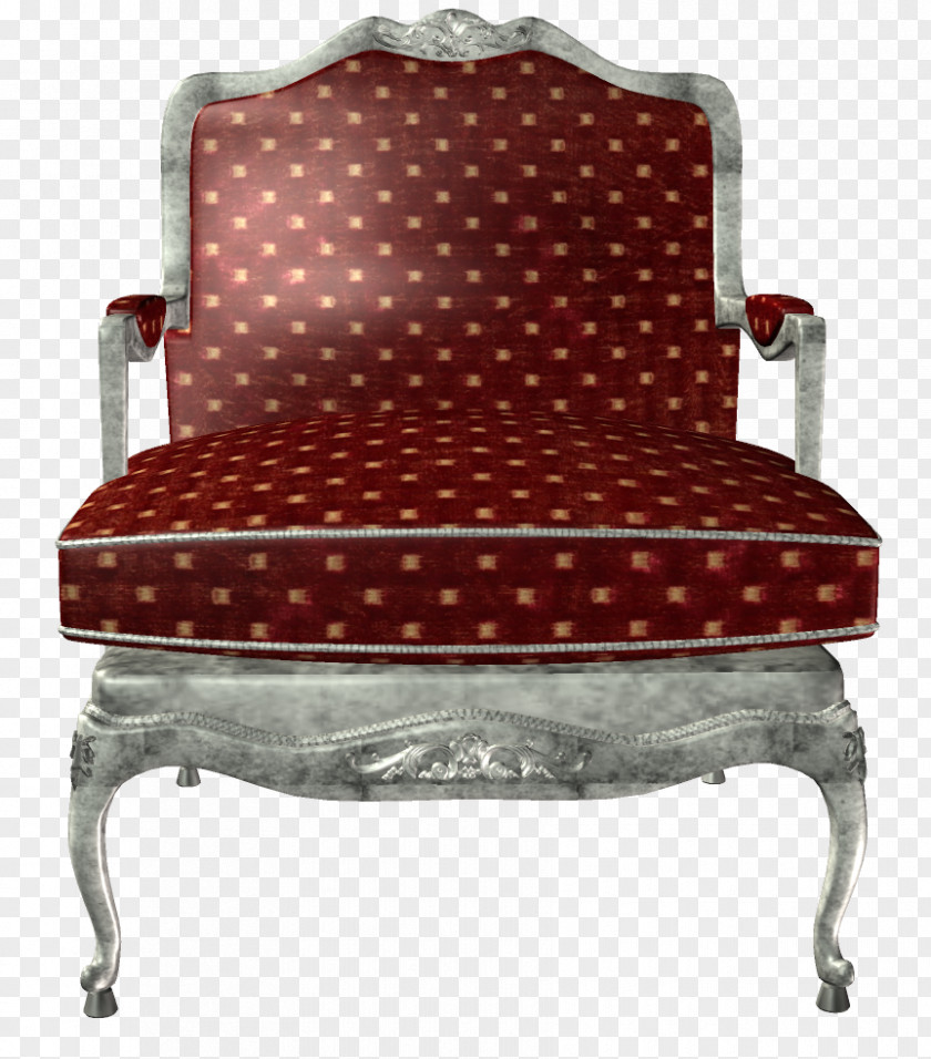 Chair Maroon Pattern PNG