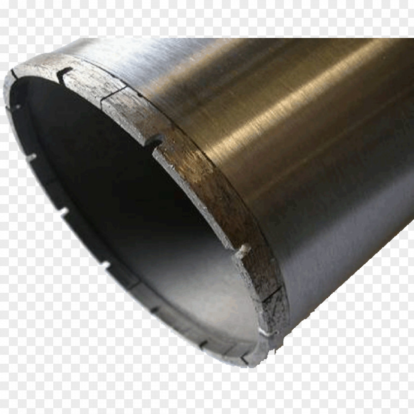 Diamond Steel Core Drill Augers Exploration Drilling Precast Concrete PNG