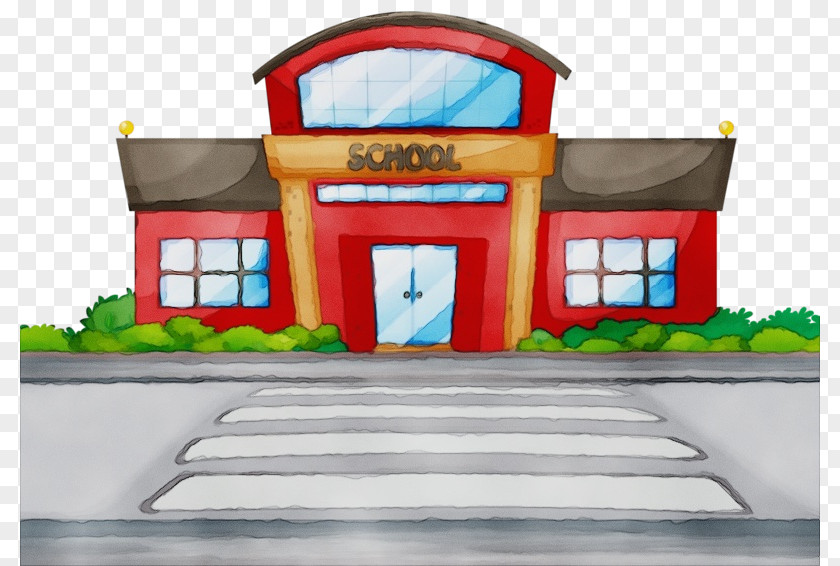 Fictional Character Residential Area School Building Cartoon PNG
