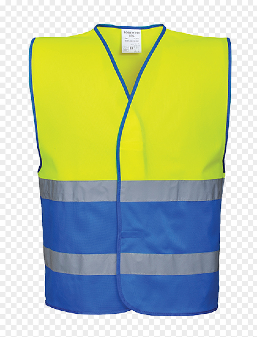 Jacket High-visibility Clothing Gilets Waistcoat Blue PNG