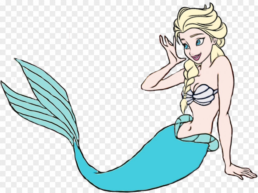 Line Art Mythical Creature Mermaid Fictional Character Cartoon Clip PNG