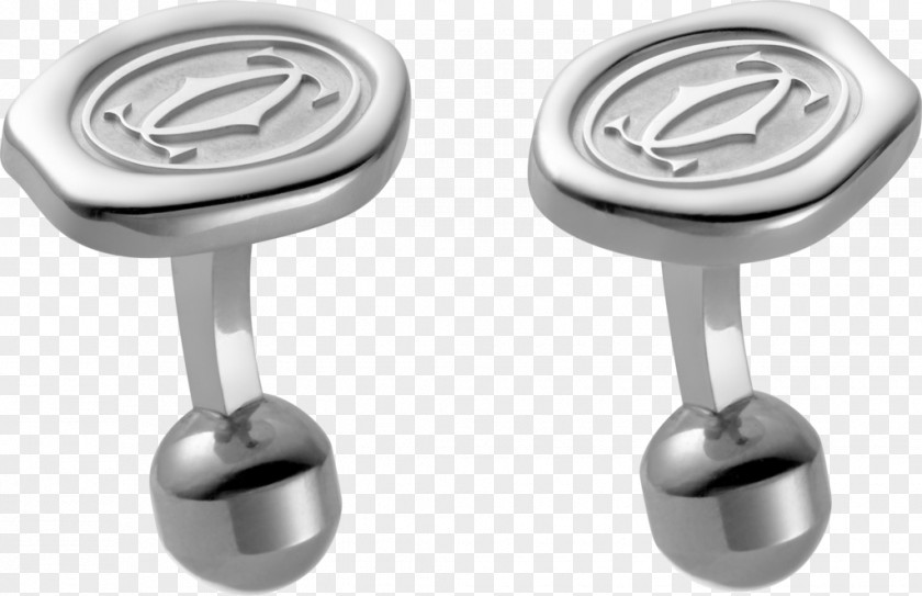 Silver Cufflink Cartier Sterling Jewellery PNG