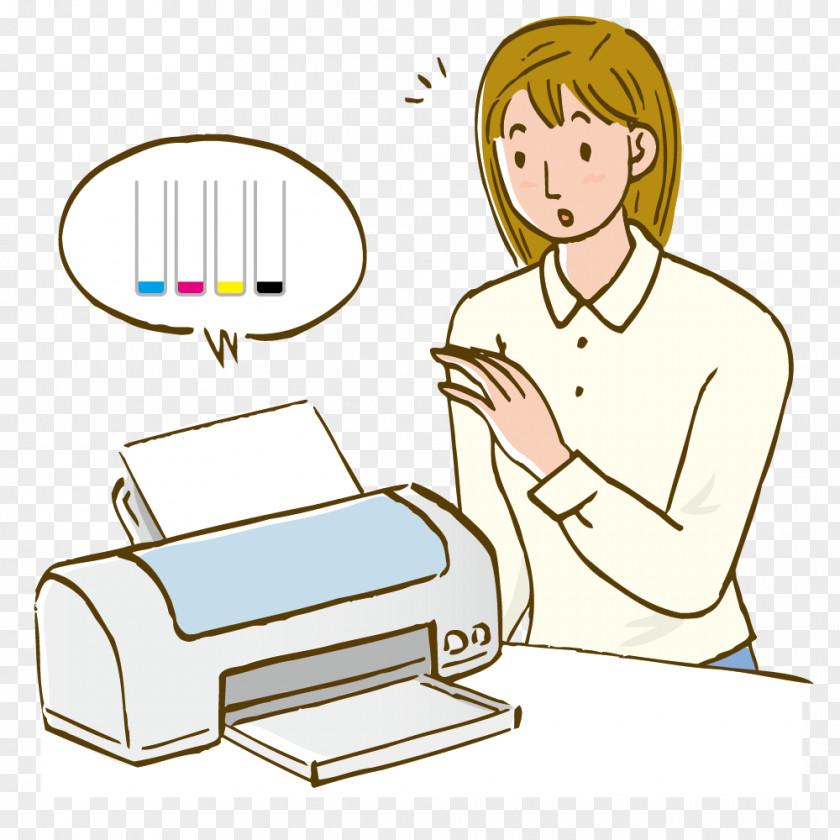 To Change The Printer Ink Royalty-free Illustration PNG