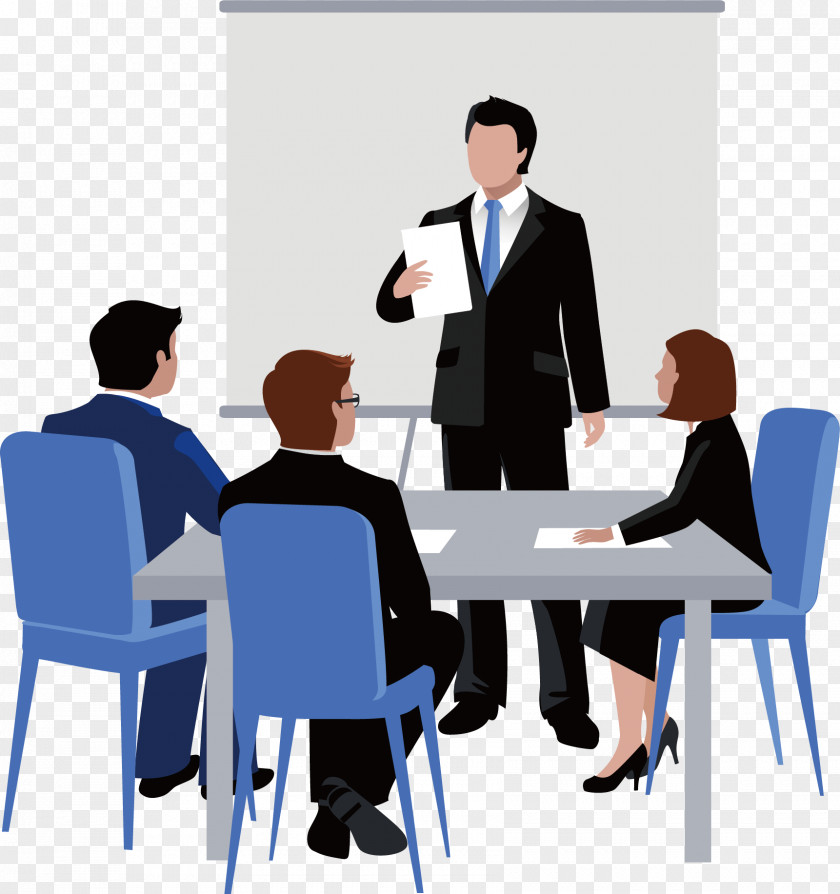 Discussion Work Meeting Euclidean Vector Business Illustration PNG
