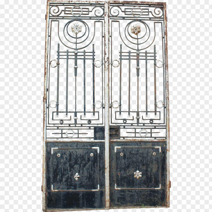 Iron Wrought Gate Structure Window PNG