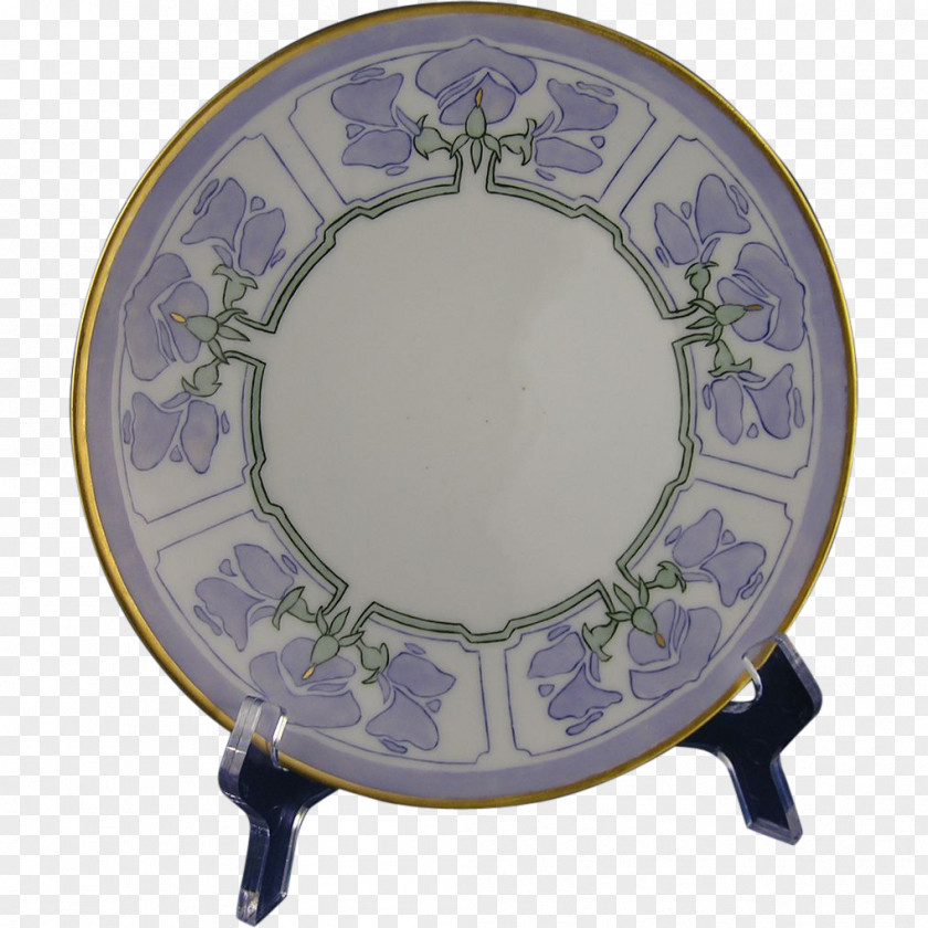 Plate Blue And White Pottery Porcelain Tableware PNG