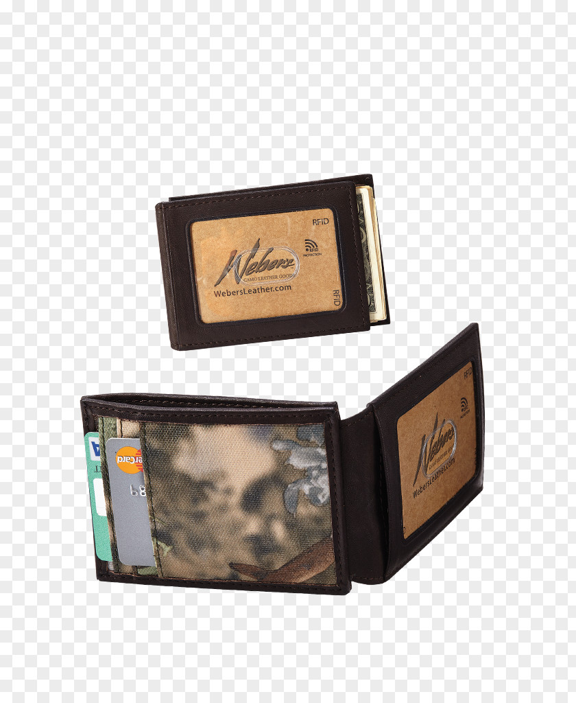 Wallet Pocket Money Clip Camouflage Leather PNG