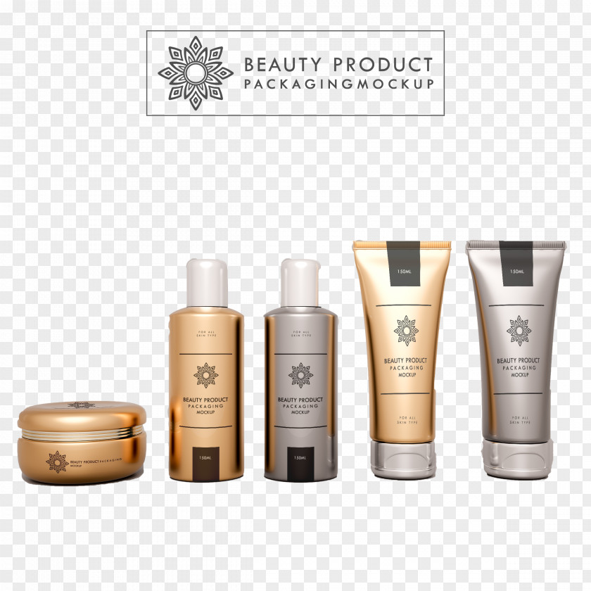 Beauty Makeup Skin Care Set Cosmetics Graphic Design Designer PNG