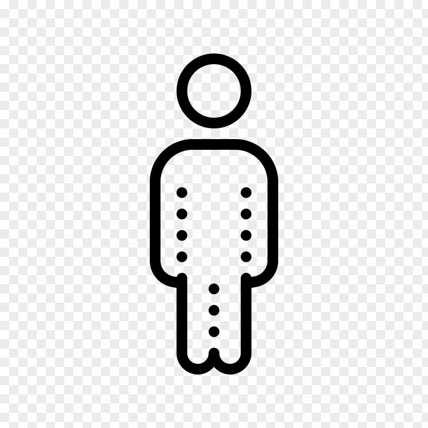 Guy Standing Dotty Dots Font PNG