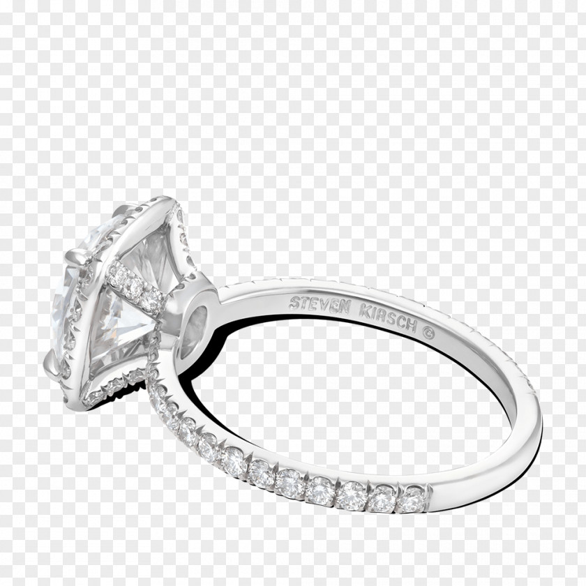 Halo Circle Jewellery Wedding Ring Silver PNG