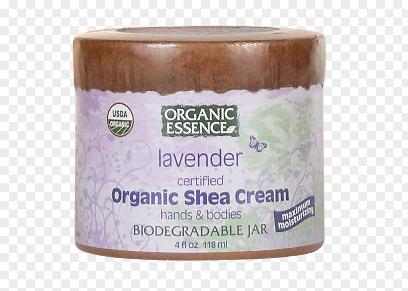 Organic Butter Cream Shea Fluid Ounce Lavender PNG
