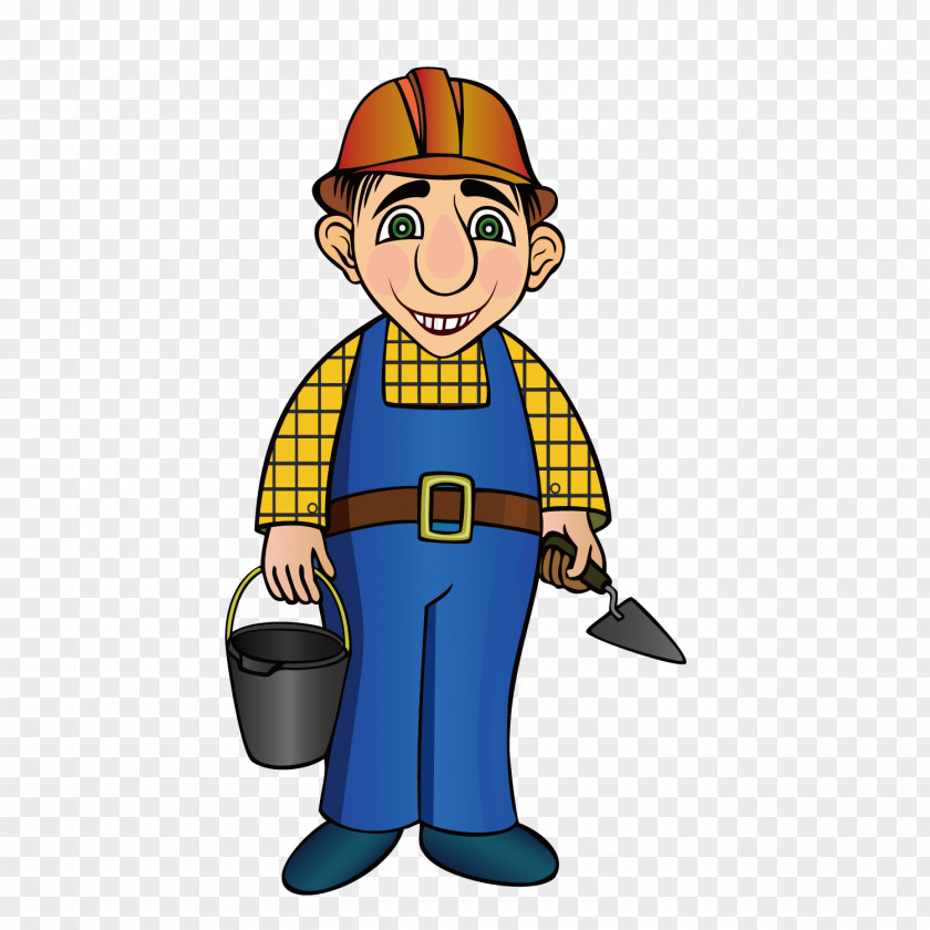 Vector Material Cartoon Workers Work Download Illustration PNG