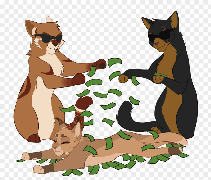 Vector Money And Cats Kitten Dog Cat Clip Art PNG