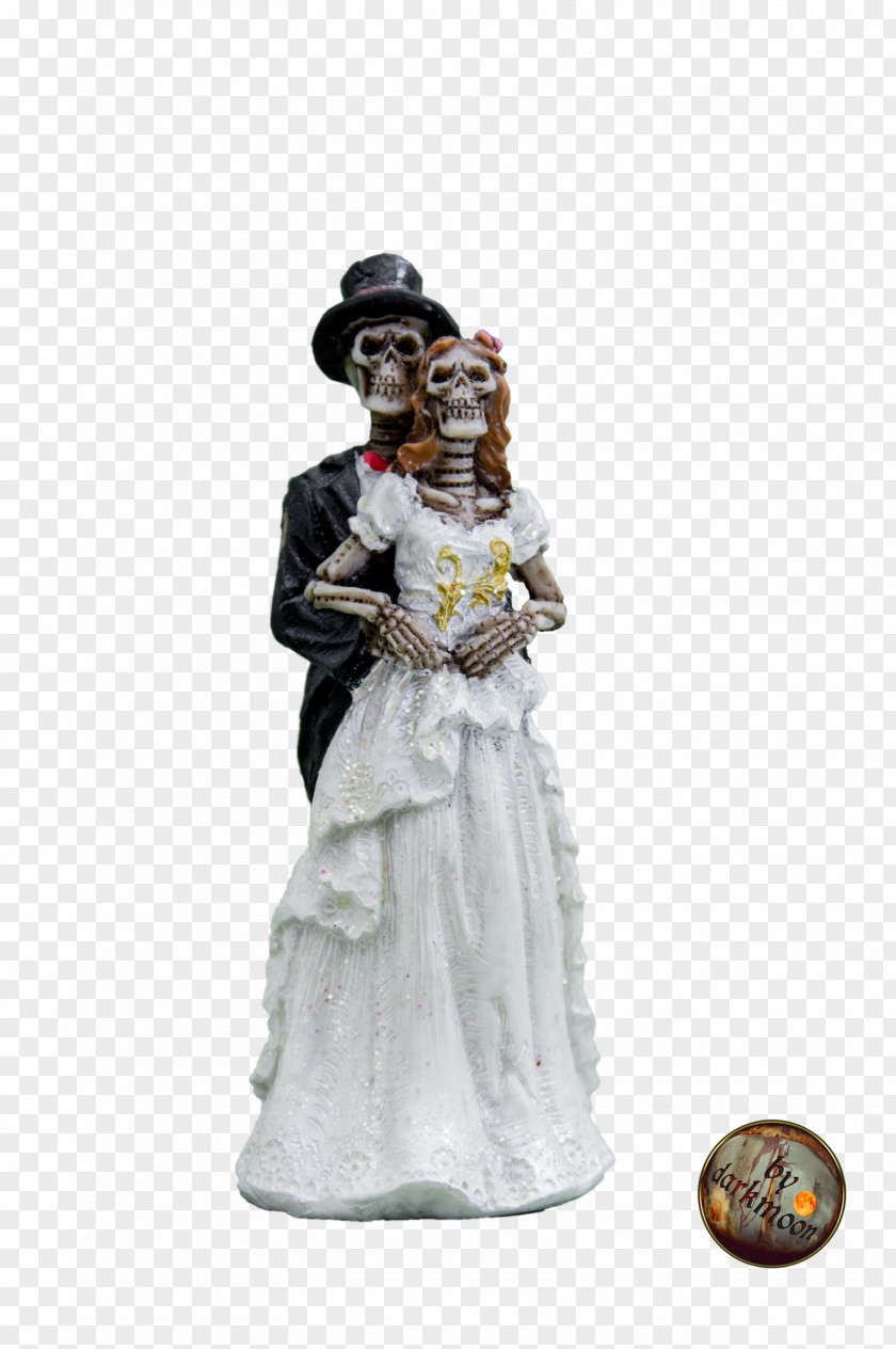 Bride Skeleton Skull Wedding PNG
