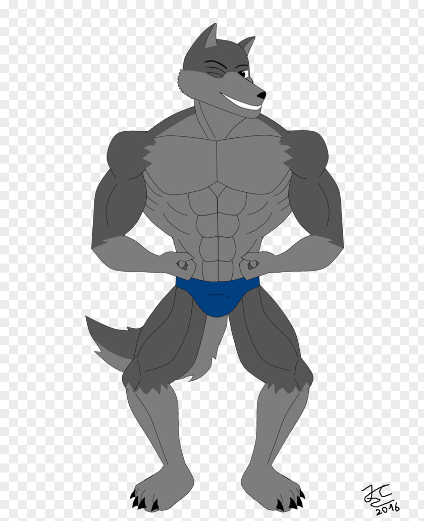 Werewolf Animated Cartoon Illustration Muscle PNG