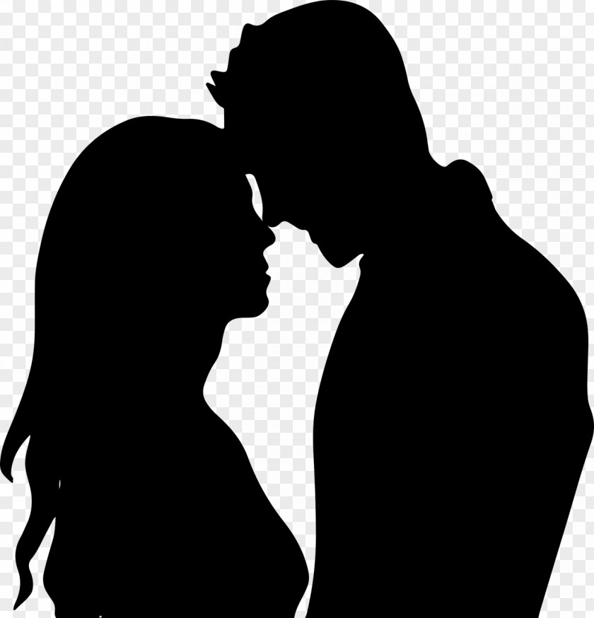 Couple Drawing Silhouette Clip Art PNG