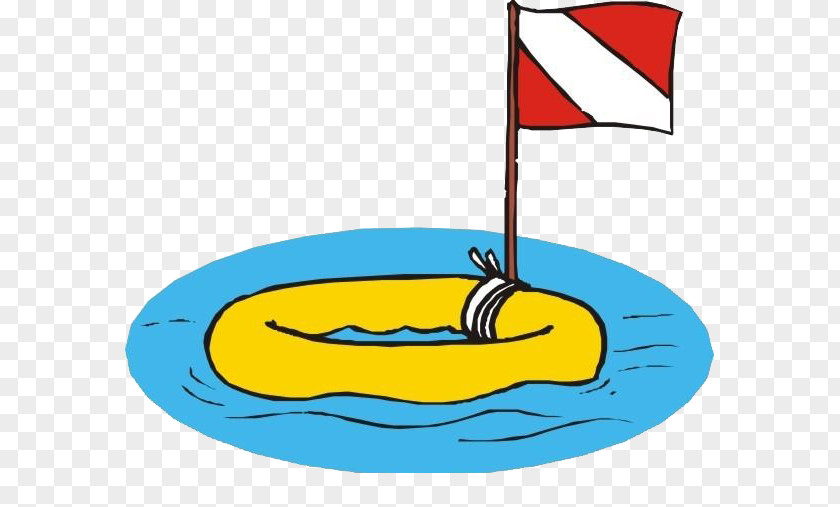 Free Swimming Lifebuoy Cartoon Clip Art PNG