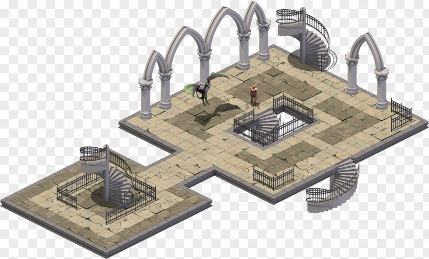 Isometric Graphics In Video Games And Pixel Art Tile-based Game Role-playing Dungeon Tiles Projection PNG