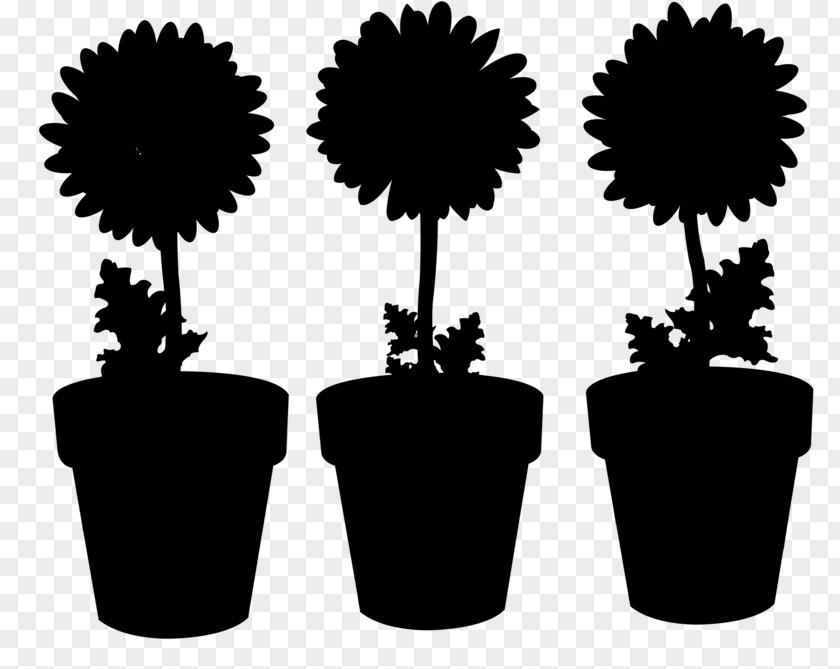 M Tree Flowerpot Flowering Plant Shop Black & White PNG