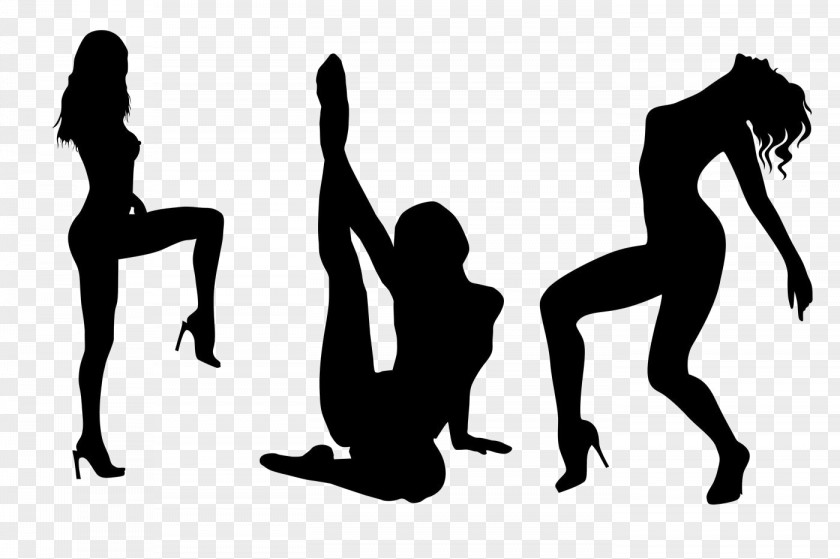 Silhouette Pole Dance PNG