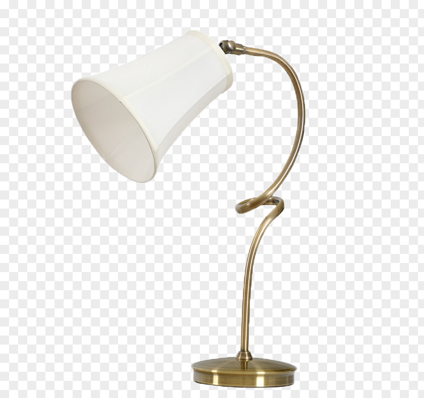 Table Lamp Brass Electric Light PNG