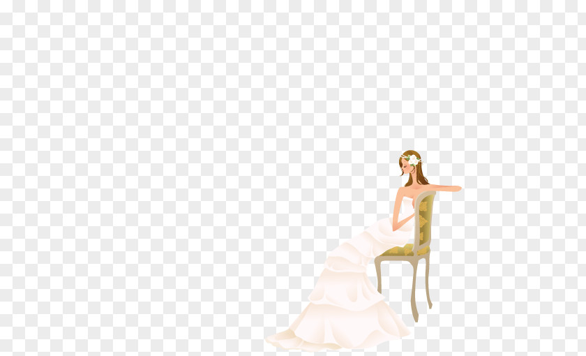 Vector Elements Model Wearing A Wedding Dress Bride Gown Download Wallpaper PNG