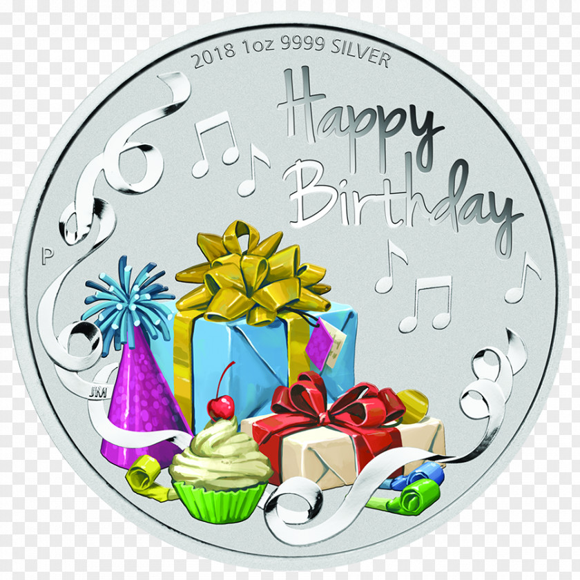 Birthday Perth Mint Silver Coin Proof Coinage PNG