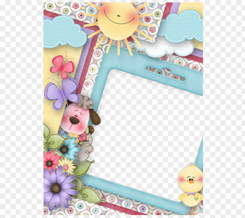 Cute Cartoon Picture Frame PNG