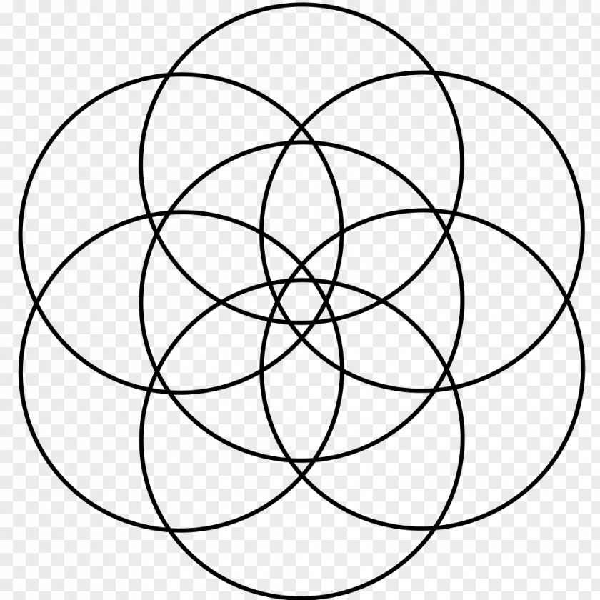 Flower Circle Overlapping Circles Grid Pentagram Symbol PNG