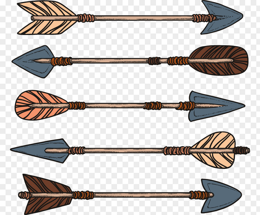 Hand-painted Minority Bows Arrow Tribe Download PNG