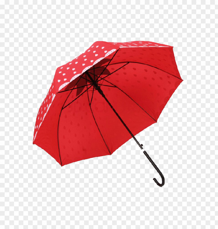 Red Polka Dot Umbrella Amazon.com Handle Auringonvarjo PNG