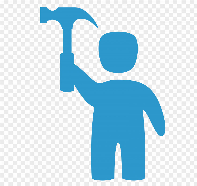 Workers Take A Hammer Laborer Cartoon Illustration PNG