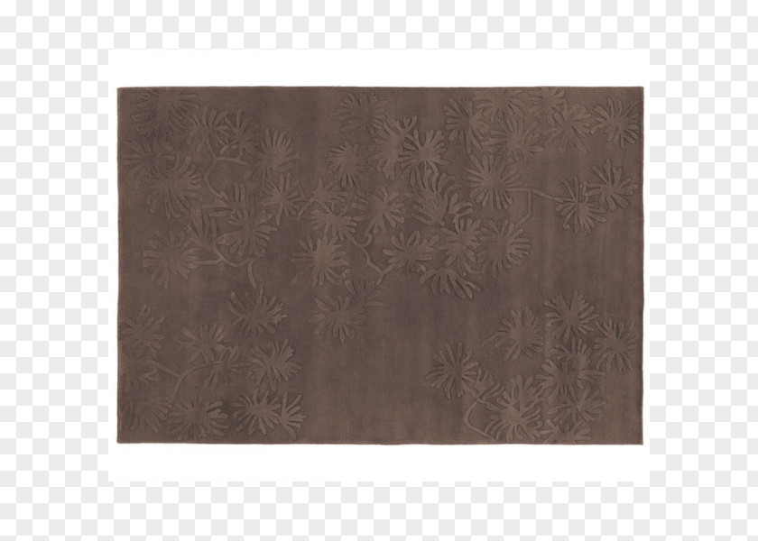 Embossed Flowers Place Mats Rectangle Brown PNG