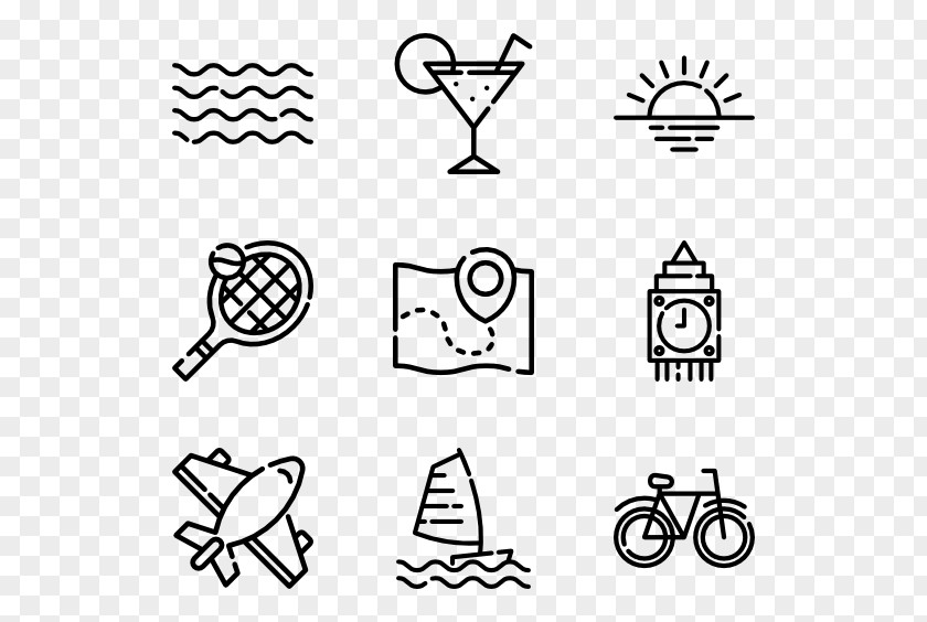 Summer Holiday Icon Design Graphic PNG