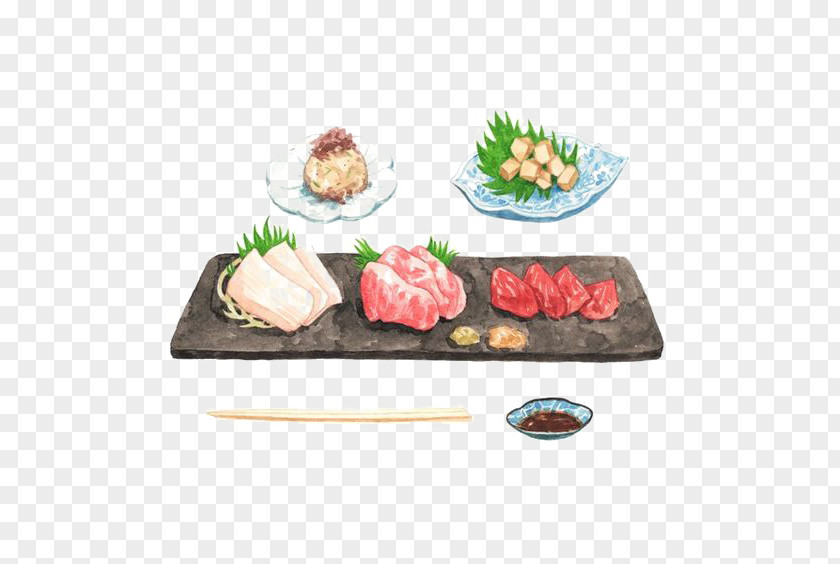 Sushi Japanese Cuisine Sashimi Illustration PNG