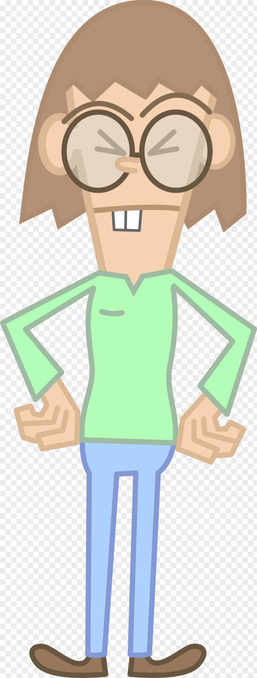 Nerd Geek Female Clip Art PNG