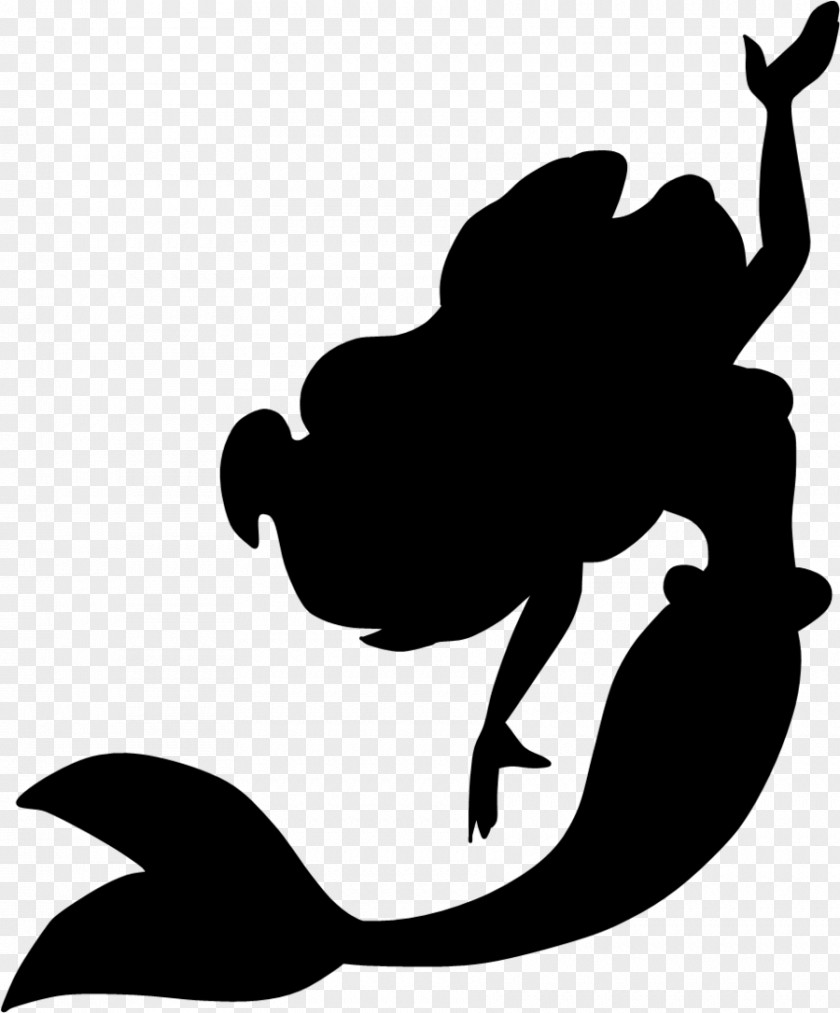 Under The Sea Ariel Minnie Mouse Silhouette Disney Princess Clip Art PNG