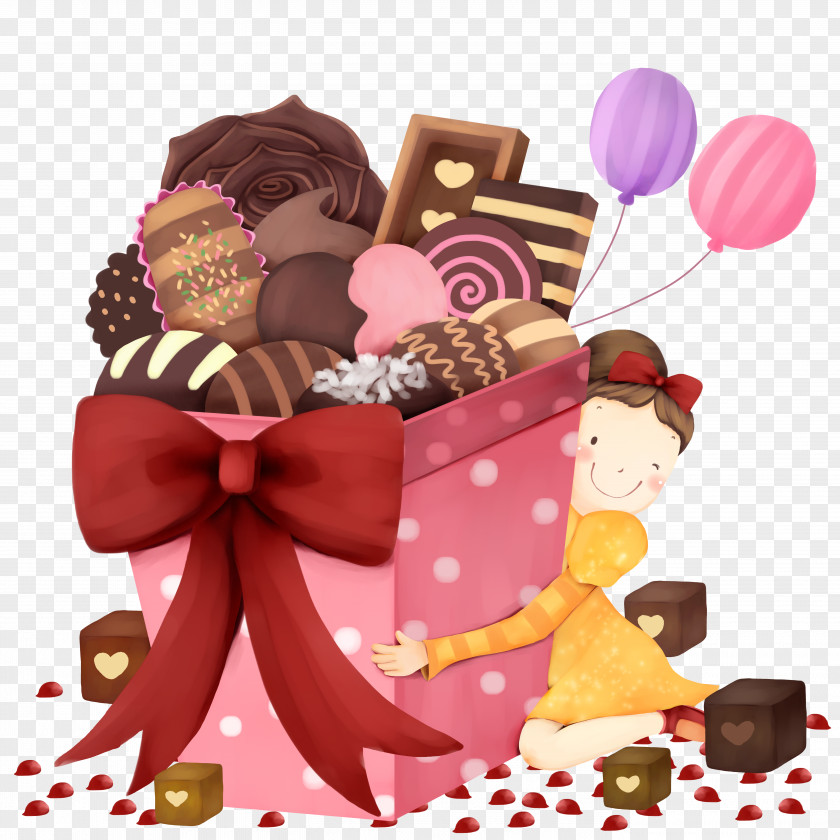 Chocolate Gift Box Valentines Day Dia Dos Namorados Poster PNG