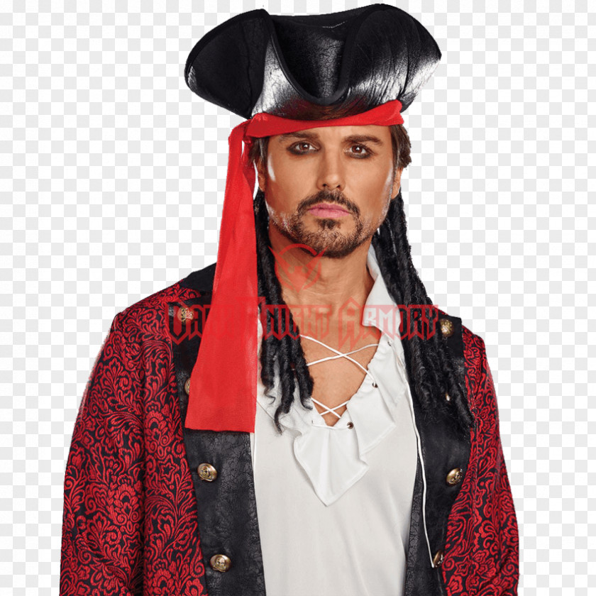 Pirate Hat Costume Jack Sparrow Headgear Tricorne PNG