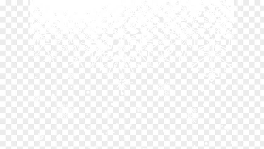 Snowflake Line Black And White Angle Point PNG