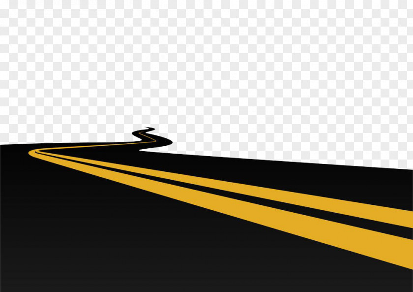 To Extend The Long Black Road Brand Yellow Wallpaper PNG